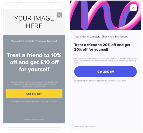 Mention Me UI improvements