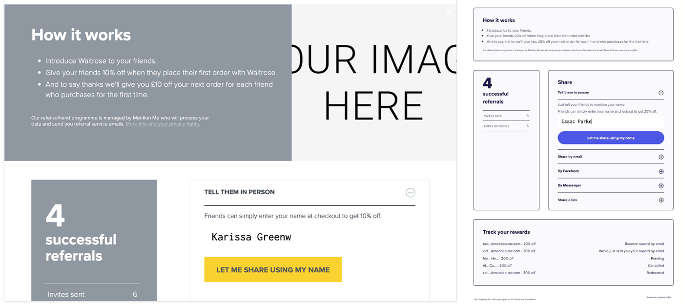 Mention Me UI improvements